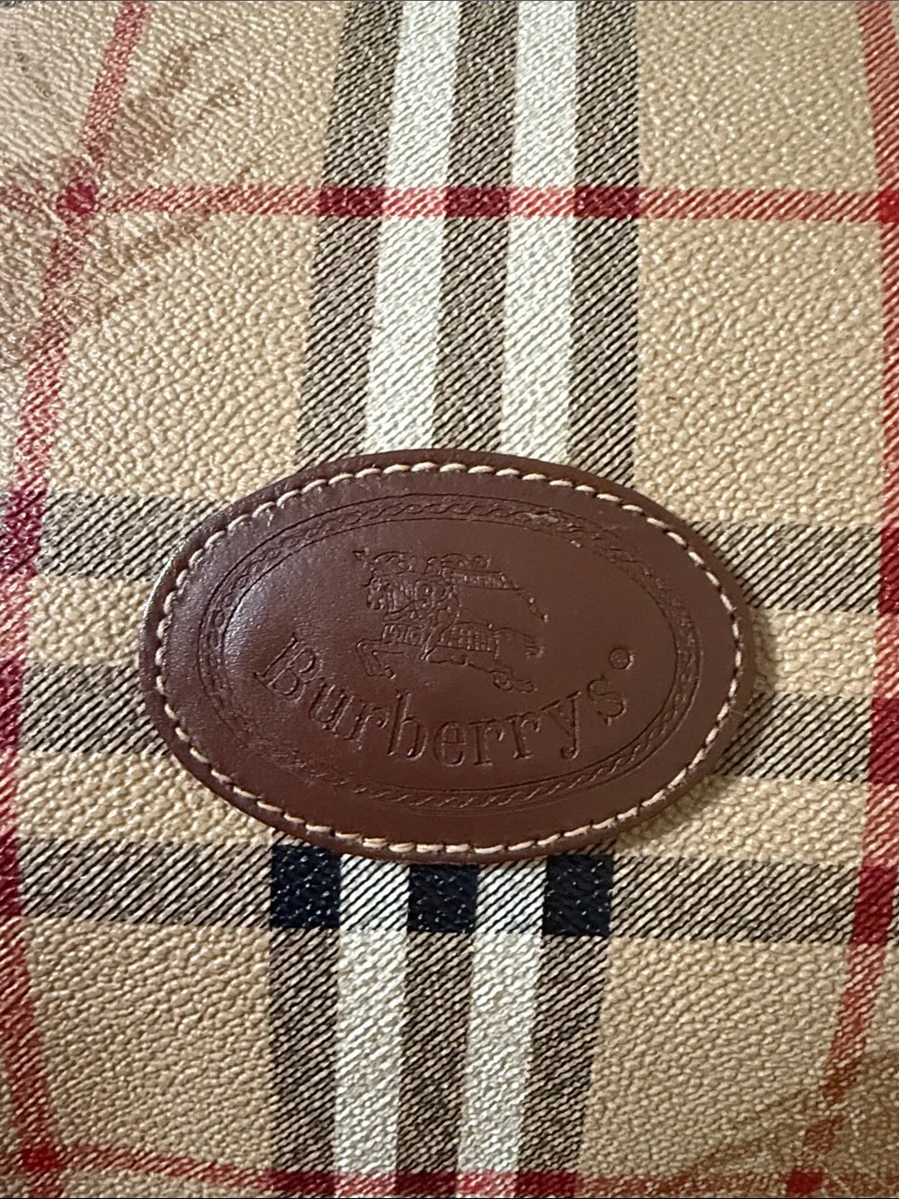 Vintage Burberry leather Travel Bag ( Final Sale).